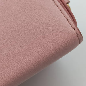 Pre-owned Christian Dior 30 MONTAIGNE Pink x Light Pink Leather shoulderbag | stylenewstar