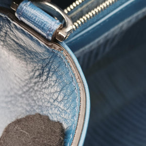 Secondhand Fendi Petite 2 JOURS Blue Leather 8BH253 shoulderbag | stylenewstar