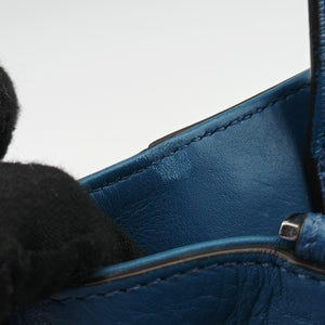 Secondhand Fendi Petite 2 JOURS Blue Leather 8BH253 shoulderbag | stylenewstar