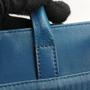 Secondhand Fendi Petite 2 JOURS Blue Leather 8BH253 shoulderbag | stylenewstar