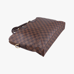 Pre-owned Louis Vuitton Porte de Cumin Jules EBENE Damier Canvas N42242 shoulderbag | stylenewstar