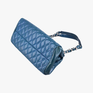 Vintage Chanel Mademoiselle Bowling Blue Patent A50556 shoulderbag | stylenewstar