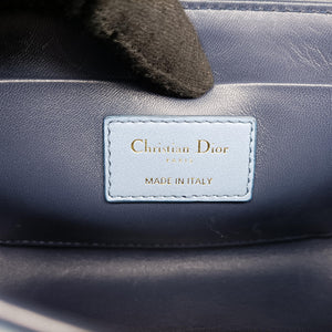 Vintage Christian Dior 30 Montaigne Box Blue leather shoulderbag | stylenewstar
