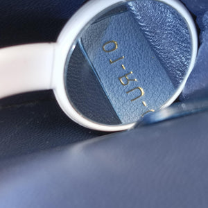 Vintage Christian Dior 30 Montaigne Box Blue leather shoulderbag | stylenewstar