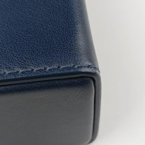 Vintage Christian Dior 30 Montaigne Box Blue leather shoulderbag | stylenewstar