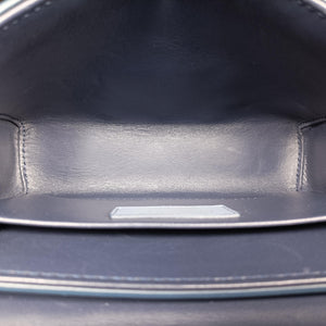 Vintage Christian Dior 30 Montaigne Box Blue leather shoulderbag | stylenewstar