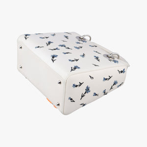 Vintage Christian Dior Lady Dior Flower Medium White×Multicolour leather shoulderbag | stylenewstar