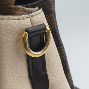 Pre-owned Louis Vuitton Normandy EBENE×Magnolia Damier Canvas N41488 shoulderbag | stylenewstar