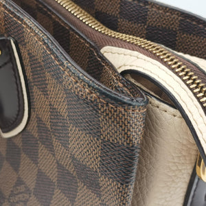 Pre-owned Louis Vuitton Normandy EBENE×Magnolia Damier Canvas N41488 shoulderbag | stylenewstar