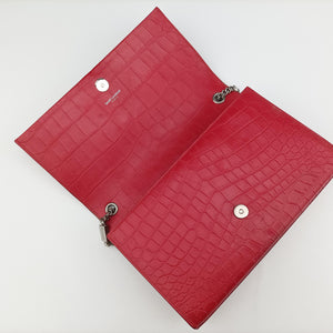 Pre-owned Yves Saint Laurent KATE Red Leather 354119 shoulderbag | stylenewstar