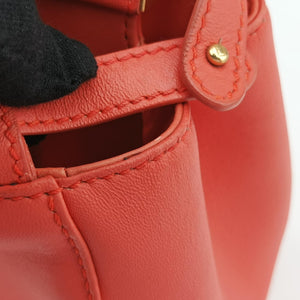 Pre-owned Fendi PEEKABOO Orange Leather 8BN244 shoulderbag | stylenewstar