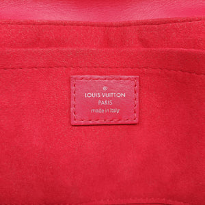 Pre-owned Louis Vuitton NEW WAVE Chain MM Ecarlate Leather M51943 shoulderbag | stylenewstar