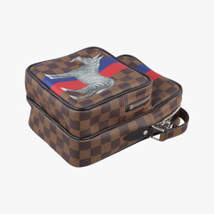 Pre-owned Louis Vuitton AMAZONE Chapman Ebenex Multicolor Damier Savannah N42703 shoulderbag | stylenewstar