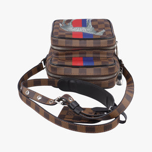 Pre-owned Louis Vuitton AMAZONE Chapman Ebenex Multicolor Damier Savannah N42703 shoulderbag | stylenewstar