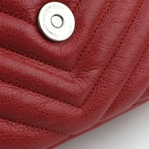 Secondhand Yves Saint Laurent COLLEGE Red Leather 428056 shoulderbag | stylenewstar