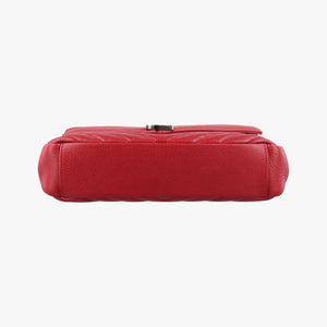 Secondhand Yves Saint Laurent COLLEGE Red Leather 428056 shoulderbag | stylenewstar