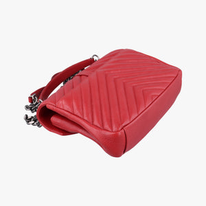 Secondhand Yves Saint Laurent COLLEGE Red Leather 428056 shoulderbag | stylenewstar