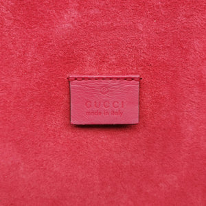 Pre-owned Gucci Dionysus beige×red PVC coated canvas 400249 shoulderbag | stylenewstar