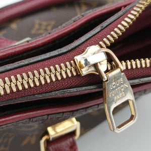 Vintage Louis Vuitton PALLAS BB brown×RAISIN Monogram Canvas×calf leather M41825 shoulderbag | stylenewstar