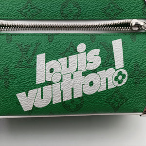 Secondhand Louis Vuitton Mini Soft Trunk Green×White Monogram canvas M80816 shoulderbag | stylenewstar