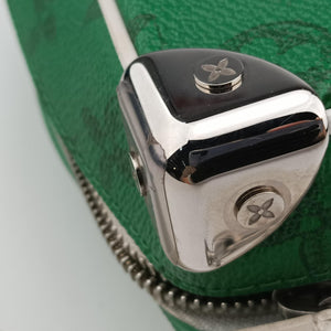 Secondhand Louis Vuitton Mini Soft Trunk Green×White Monogram canvas M80816 shoulderbag | stylenewstar