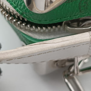 Secondhand Louis Vuitton Mini Soft Trunk Green×White Monogram canvas M80816 shoulderbag | stylenewstar