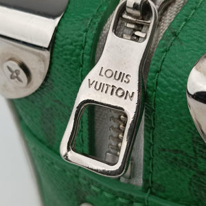 Secondhand Louis Vuitton Mini Soft Trunk Green×White Monogram canvas M80816 shoulderbag | stylenewstar