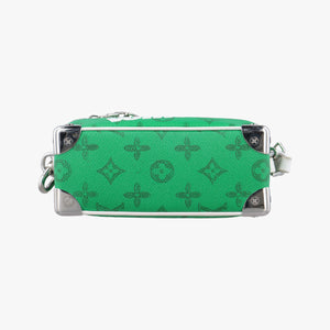 Secondhand Louis Vuitton Mini Soft Trunk Green×White Monogram canvas M80816 shoulderbag | stylenewstar