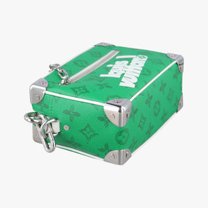 Secondhand Louis Vuitton Mini Soft Trunk Green×White Monogram canvas M80816 shoulderbag | stylenewstar