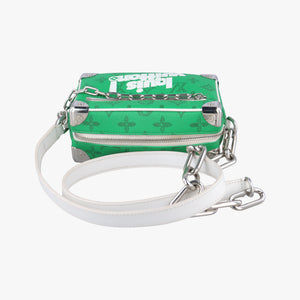 Secondhand Louis Vuitton Mini Soft Trunk Green×White Monogram canvas M80816 shoulderbag | stylenewstar