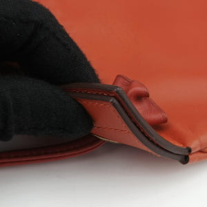 Pre-owned Hermes Sac Aline mini Orange lambskin shoulderbag | stylenewstar