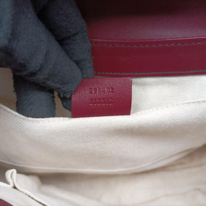 Pre-owned Gucci Emily Red Leather 295402 shoulderbag | stylenewstar
