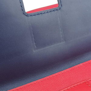 Pre-owned Louis Vuitton Very Chain ruby×blue Leather M44285 shoulderbag | stylenewstar