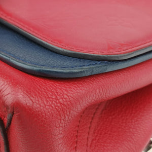 Pre-owned Louis Vuitton Very Chain ruby×blue Leather M44285 shoulderbag | stylenewstar