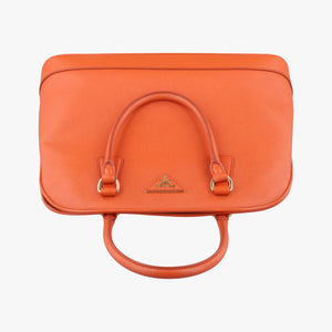 Pre-owned Prada Promenade Orange SAFFIANO Leather BN2567 shoulderbag | stylenewstar