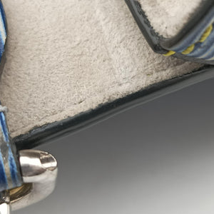 Pre-owned Louis Vuitton Portefeuille Twist Denim blue Epi M61036 shoulderbag | stylenewstar