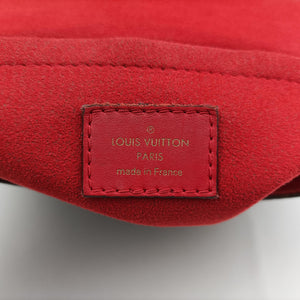 Pre-owned Louis Vuitton Rocky BB Monogram/Brown x Red Monogram canvas x calf leather M44322 shoulderbag | stylenewstar
