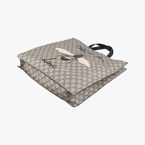 Pre-owned Gucci GG Supreme Bee beige×Multicolour PVC coated canvas 450950 shoulderbag | stylenewstar