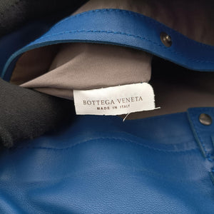 Pre-owned Bottega Veneta Intrecciato Blue lambskin shoulderbag | stylenewstar