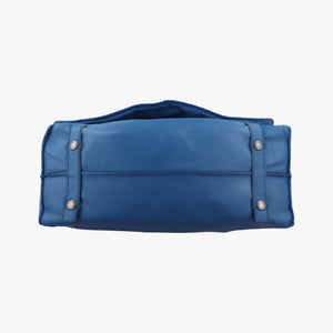 Pre-owned Bottega Veneta Intrecciato Blue lambskin shoulderbag | stylenewstar