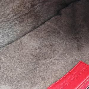 Pre-owned Bottega Veneta NODINI Intrecciato Red lambskin shoulderbag | stylenewstar