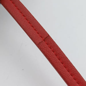 Pre-owned Bottega Veneta NODINI Intrecciato Red lambskin shoulderbag | stylenewstar