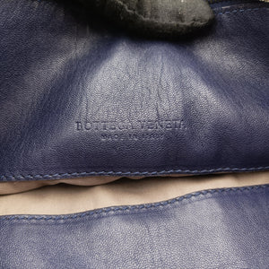 Pre-owned Bottega Veneta Intrecciato Blue lambskin shoulderbag | stylenewstar