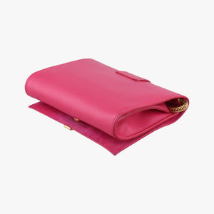 Secondhand Yves Saint Laurent ChYc Mini Y Line Classic Cabasique WOC Rose Leather 311215 shoulderbag | stylenewstar