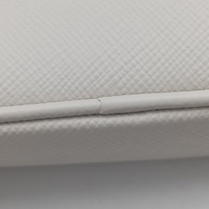 Pre-owned Prada VITELLO PHENIX camera bag White SAFFIANO Leather 1N1674 shoulderbag | stylenewstar