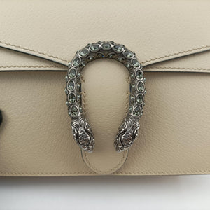 Pre-owned Gucci Dionysus White Leather 421970 shoulderbag | stylenewstar