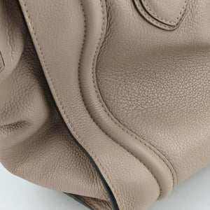 Secondhand Celine luggage mini shopper Beige leather handbag | stylenewstar