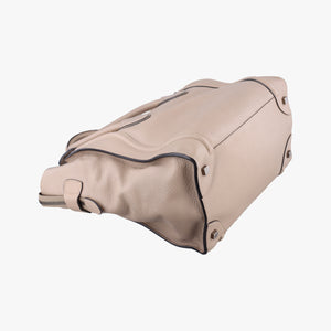 Secondhand Celine luggage mini shopper Beige leather handbag | stylenewstar