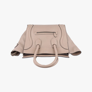 Secondhand Celine luggage mini shopper Beige leather handbag | stylenewstar