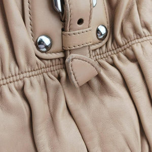 Secondhand Prada Gaufre Beige lambskin BN1702 shoulderbag | stylenewstar